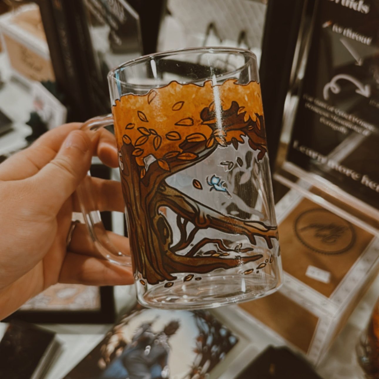 Elvira glass mug